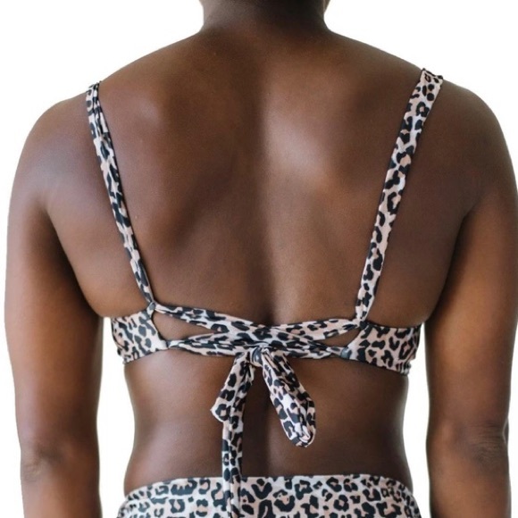 Shop Moonstone Leopard “Sarah” Bikini Swim Top - Picture 2 of 11